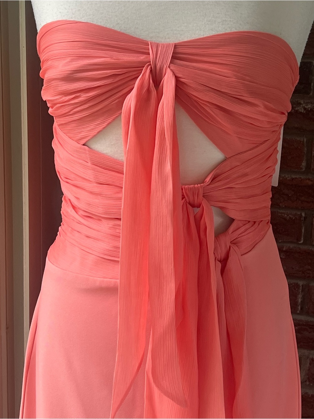 AMUR Size 6 Diana Revolve Cut-out Gown NWT in Peach Sky - Picture 5 of 8